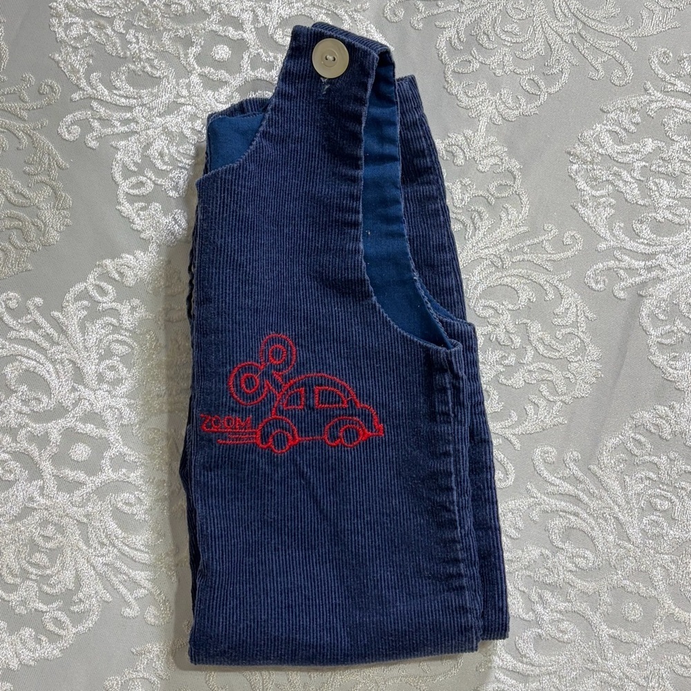 Vintage Royal Heir Corduroy One Piece Overall Navy Size 18 Month - Picture 5 of 9